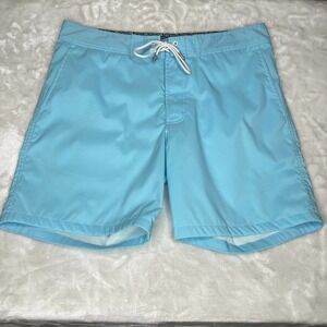Bonobos Men's Blue Mesh Lined Board Short Swim Trunks Size 32